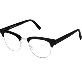 Hayes Eyeglasses In Jetblack For Men